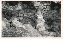 Cudjo's Cave Large Water Channel, Cumberland Gap Postcard