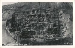 Stone Mountain, Georgia - Bas-relief Carving Postcard