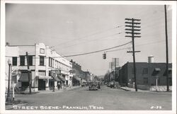 Street Scene - Franklin, TN Postcard