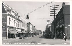 Street Scene - Franklin, TN Tennessee Postcard Postcard Postcard