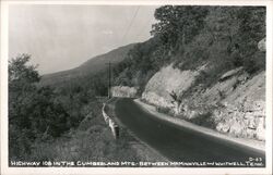 Highway 108 Cumberland Mountains Between McMinnville and Whitwell Tennessee Postcard Postcard Postcard