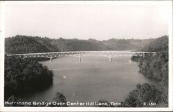 Hurricane Bridge Over Center Hill Lake Postcard