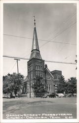 Garden Street Presbyterian Church, Columbia, Tennessee Postcard