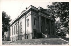 First Presbyterian Church, Columbia, Tennessee Postcard