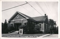 First Baptist Church, Carthage, Tennessee Postcard