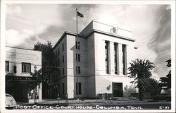 Post Office and Court House, Columbia, Tennessee Postcard