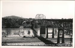 Cordell Hull Bridge, Cumberland River, Carthage Tennessee Postcard Postcard Postcard