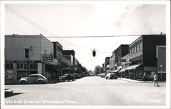 Street Scene - Dickson, Tennessee Postcard