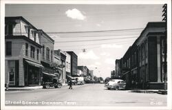 Street Scene - Dickson, Tennessee Postcard