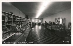 Murrah Drugs Interior View, Carthage, Tennessee Postcard Postcard Postcard