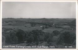 View from Turkey Creek Hill - Carthage Postcard