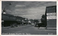 Street Scene - Smithville, TN Postcard