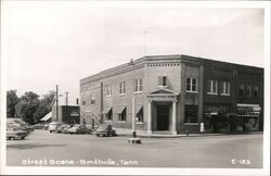 First National Bank, Street Scene Smithville Tennessee Postcard Postcard Postcard