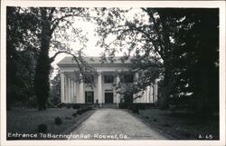 Barrington Hall Entrance, Roswell, Georgia Postcard