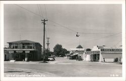 Carrabelle, Florida Street Scene Grice's Grocery Postcard