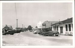 Carrabelle, Florida Street Scene Postcard