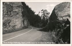 Blue Ridge Parkway Near Linville Caverns Postcard