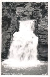 Linville Falls Waterfall, North Carolina Postcard Postcard Postcard