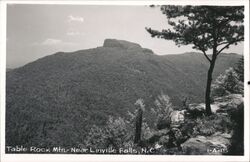 Table Rock Mountain Near Linville Falls, NC Postcard