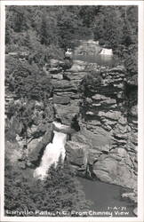 Linville Falls, NC From Chimney View Postcard