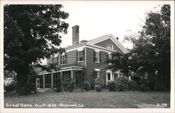 Great Oaks, Built 1844, Roswell, GA Georgia Postcard Postcard Postcard