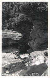 Erosion Above Linville Falls, North Carolina Postcard