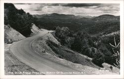 Blue Ridge Parkway North of Blowing Rock, NC Postcard