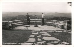 Observation Point-Blowing Rock, NC Postcard