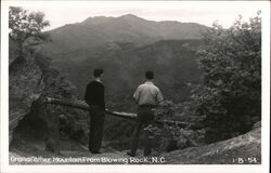 Grandfather Mountain From Blowing Rock, NC Postcard