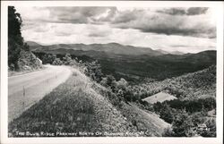 Blue Ridge Parkway North of Blowing Rock, NC North Carolina Postcard Postcard Postcard