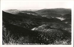 Johns River Valley from Blowing Rock, NC Postcard