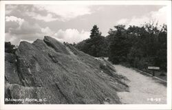 Blowing Rock, NC - Large Rock Formation North Carolina Postcard Postcard Postcard