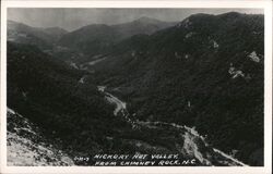 Hickory Nut Valley from Chimney Rock, NC Postcard