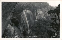 Hickory Nut Falls, Chimney Rock, NC Postcard