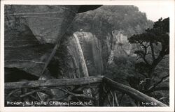 Hickory Nut Falls, Chimney Rock, NC North Carolina Postcard Postcard Postcard