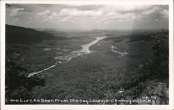 Lake Lure Seen from Chimney Rock Sky Lounge North Carolina Postcard Postcard Postcard