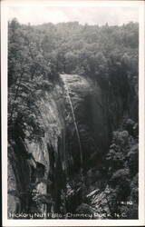 Hickory Nut Falls, Chimney Rock, North Carolina Postcard Postcard Postcard