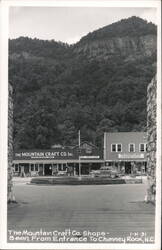 The Mountain Craft Co. Shops, Chimney Rock, NC Postcard