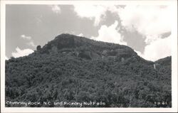 Chimney Rock and Hickory Nut Falls North Carolina Postcard Postcard Postcard