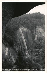 Hickory Nut Falls, Chimney Rock, North Carolina Postcard Postcard Postcard