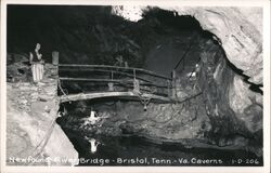 Newfound River Bridge, Bristol, TN-VA Caverns Postcard