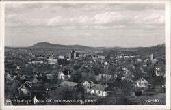 Bird's Eye View of Johnson City, Tennessee Postcard