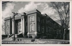 First Baptist Church Johnson City Tennessee Postcard