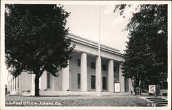 US Post Office and Courthouse - Athens GA Postcard