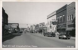 Main Street - Elizabethton, Tennessee Postcard Postcard Postcard