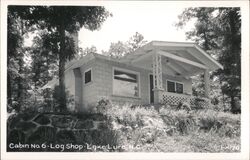 Cabin No. 6 Log Shop at Lake Lure, NC Postcard