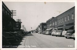 Street Scene, Lenoir City TN - Vintage Postcard View Postcard