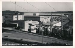 Fort Loudon Dam, Lenoir City, Tennessee Postcard