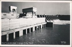 Fort Loudon Dam, Lenoir City Postcard