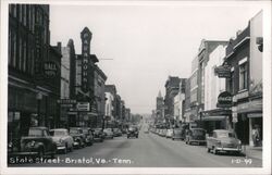 State Street - Bristol, VA - TN Postcard